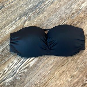PINK Black Strapless Swim Top